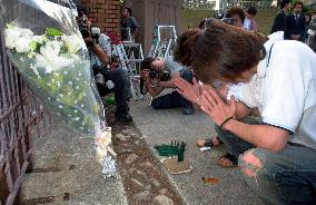 People pray for children killed at Osaka school